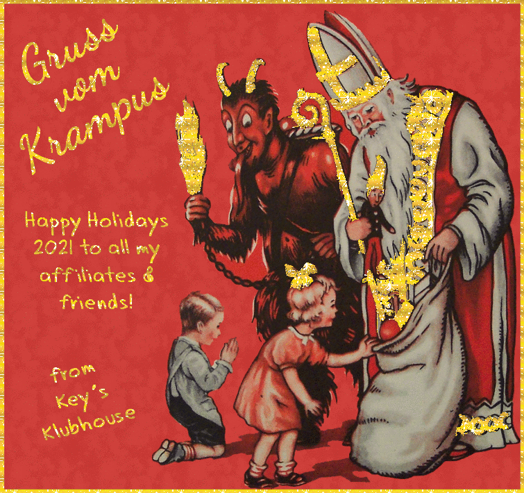 Gruss von Krampus Christmas Card