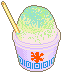 melon shaved ice