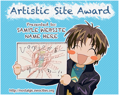 Artistic Site Award Sample