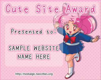 Cute Site Award Sample