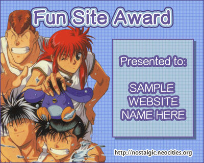 Fun Site Award Sample