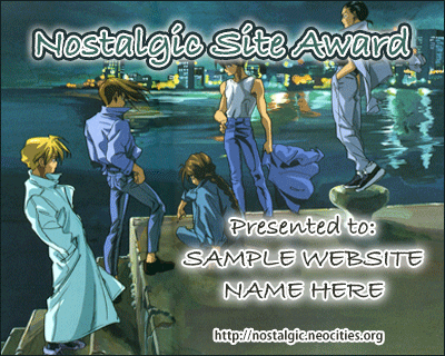 Nostalgic Site Award Sample